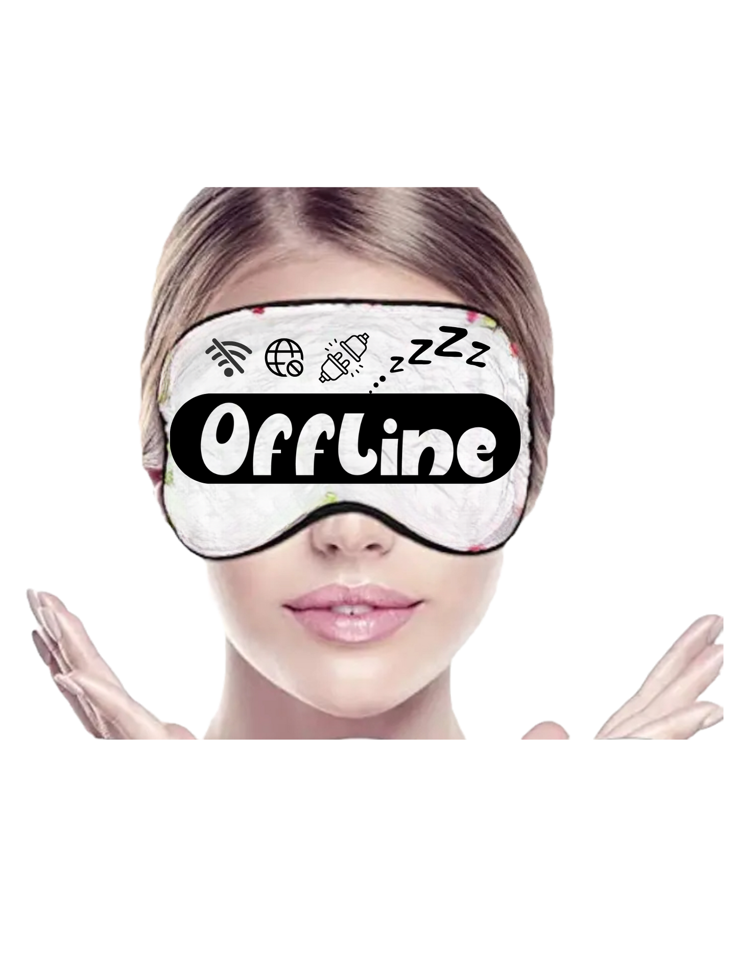 Eye Coverings Silk - WHITE (Customizable)