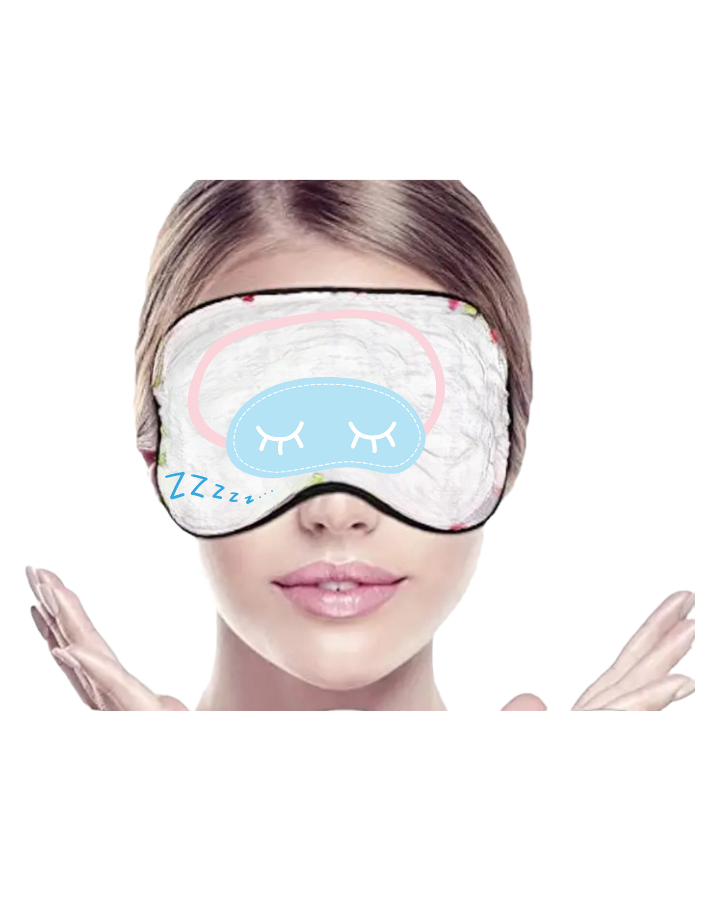 Eye Coverings Silk - WHITE (Customizable)