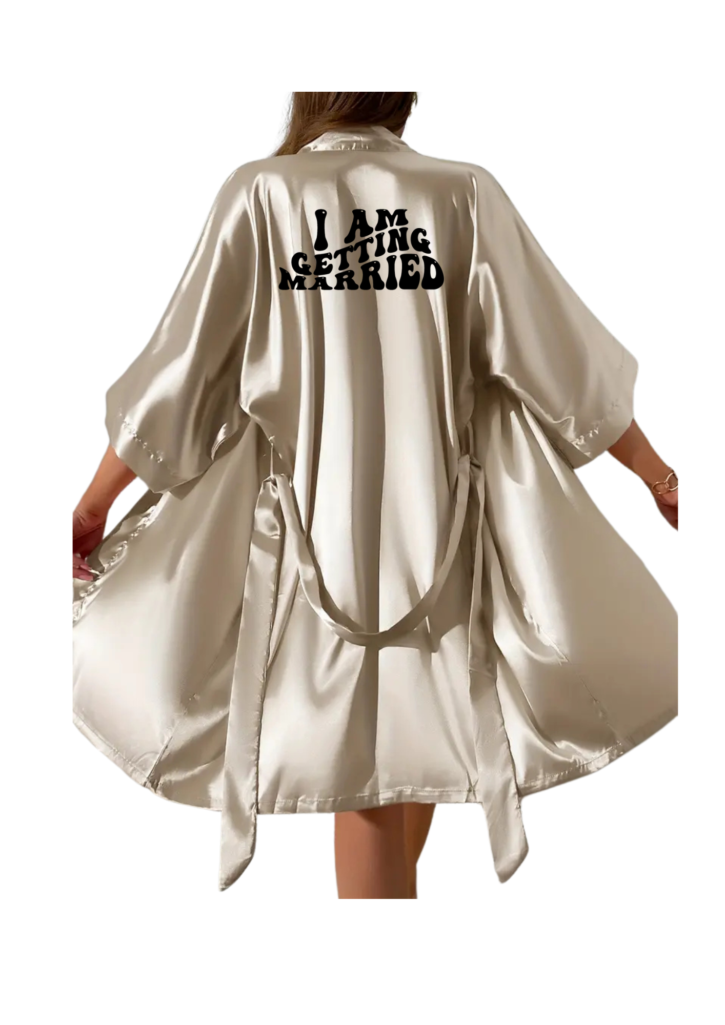 Dressing Gown - Customizable Khaki Color Dressing Gown