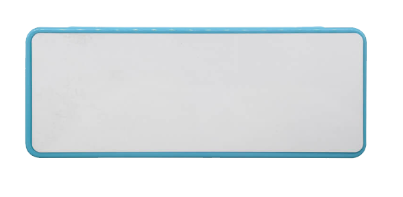 Pencil Case - Plastic (Blue and Pink)