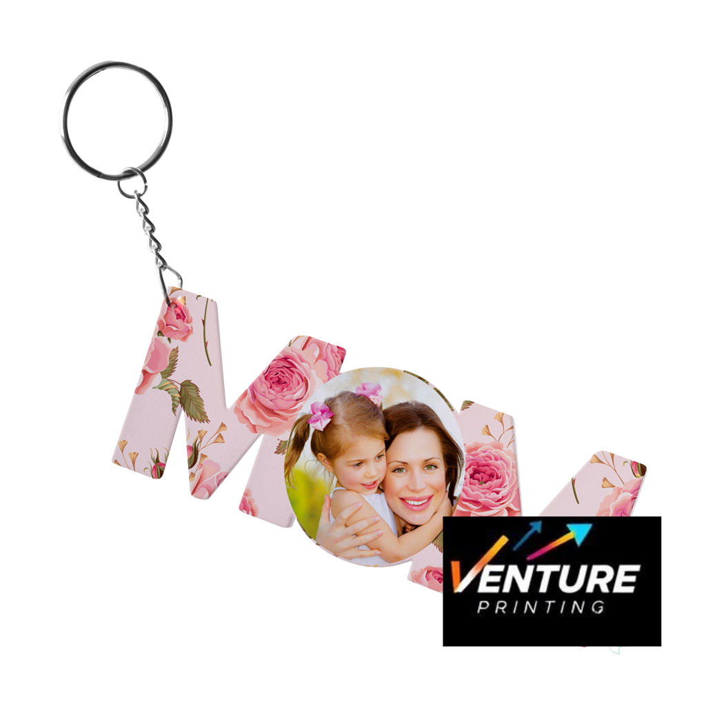 Key Ring - Mom Shaped Key Ring