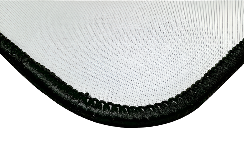 Deskpad / Mouse Pad with Black Overlock