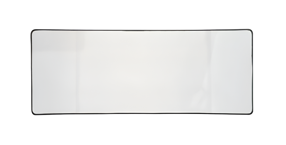 Deskpad / Mouse Pad with Black Overlock