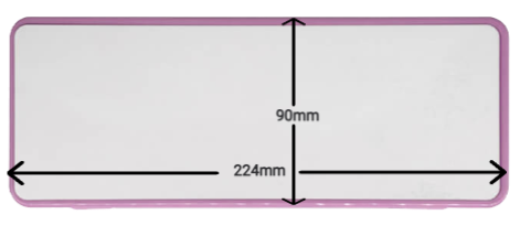 Pencil Case - Plastic (Blue and Pink)