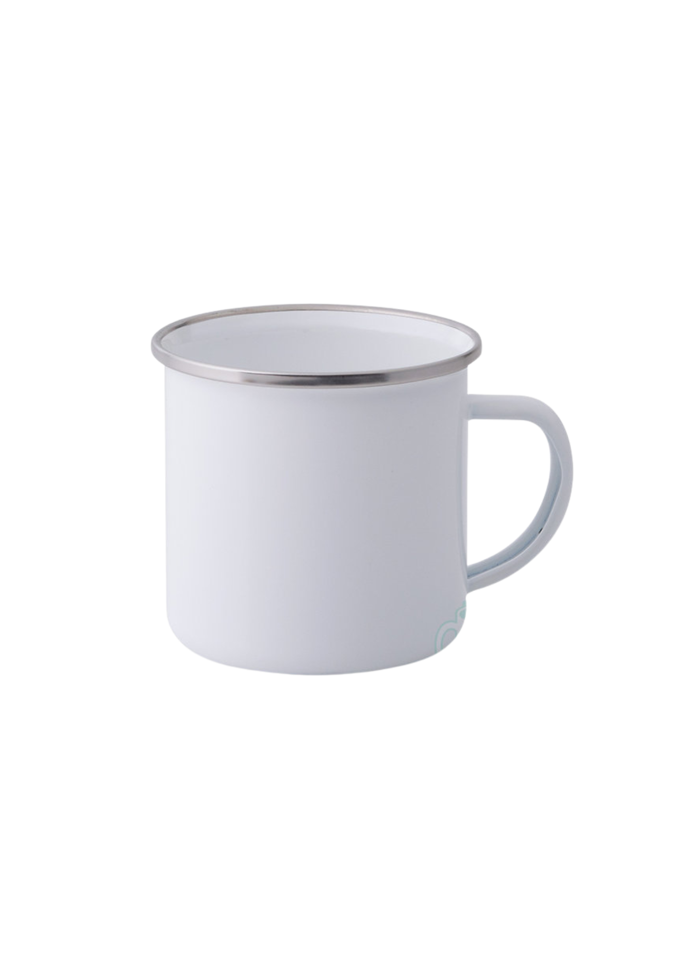 Mugs - Coloured Enamel Mug - Silver