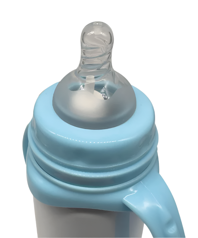 Baby Milk Bottle - Stainless Steel, Blue