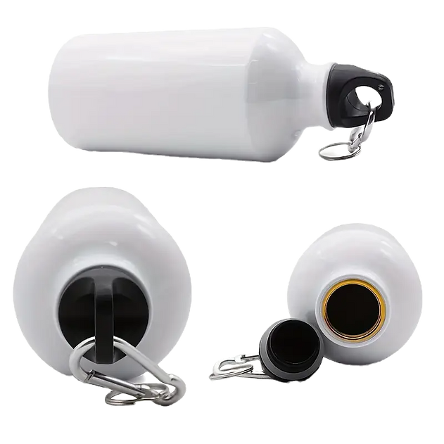 Water Bottle Lightweight Aluminum Screw Carabiner - 400ml