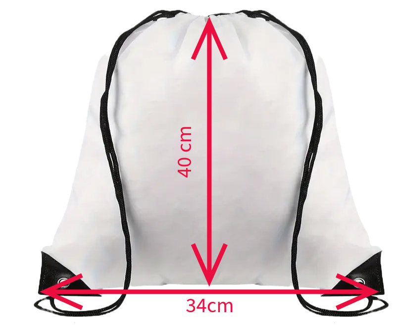 Draw String Bags. White