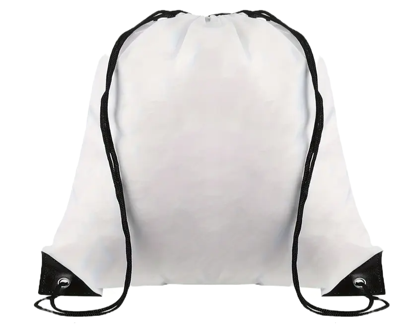 Draw String Bags. White