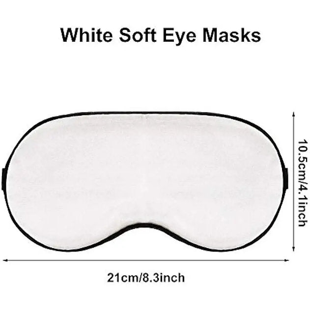 Eye Coverings Silk - WHITE (Customizable)