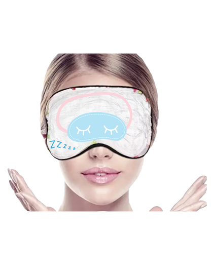 Eye Coverings Silk  - WHITE (Customizable)