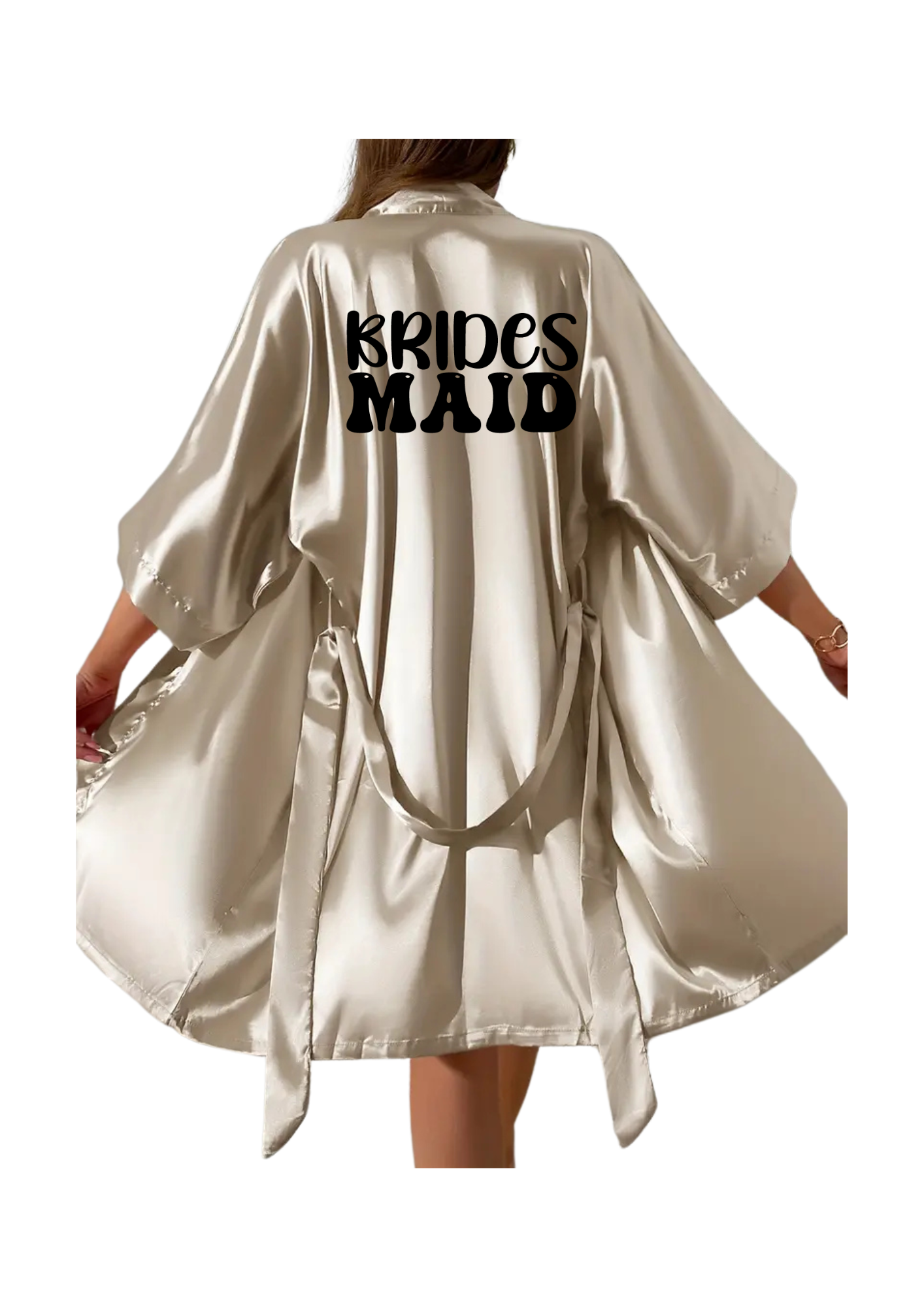 Dressing Gown - Customizable Khaki Color Dressing Gown