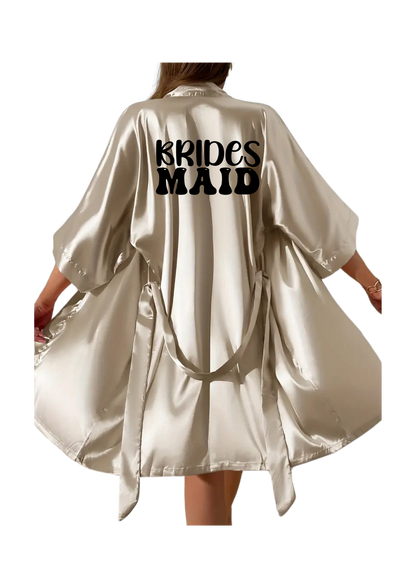 Dressing Gown - Customizable Khaki Color Dressing Gown