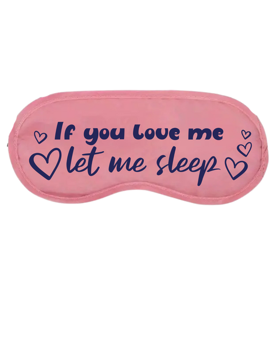 Eye Coverings Silk - Pink (Customizable)