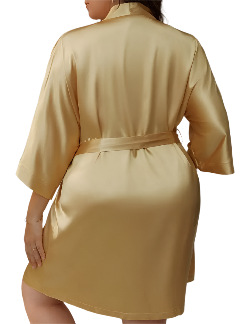 Dressing Gown - Customizable, Comfortable Champagne (Plus Size) Women's Nightgown