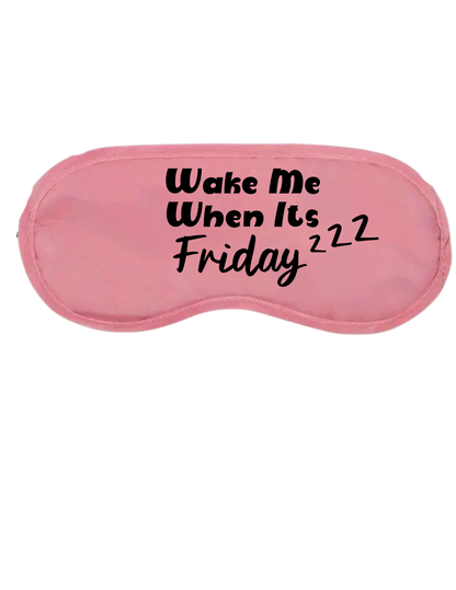 Eye Coverings Silk - Pink (Customizable)