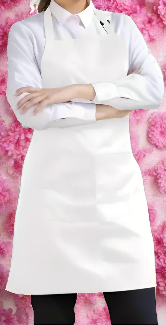 Aprons - White With Pockets