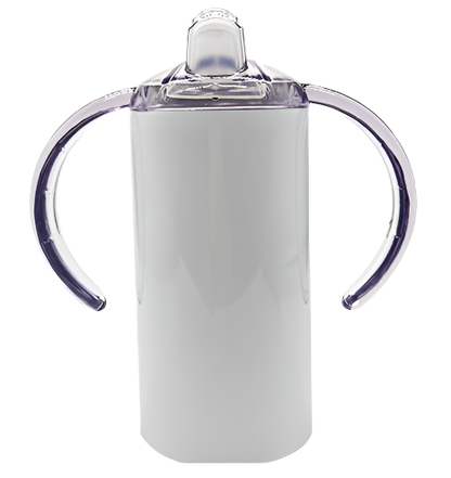 Baby Sippy Cup - White Customizable Stainless Steel Sippy Cup