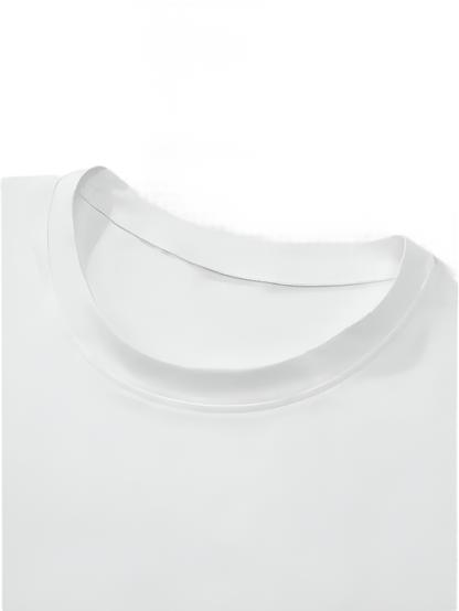 T-shirts - Customizable Classic Crew Neck T-Shirts Regular Fit - White 180GSM
