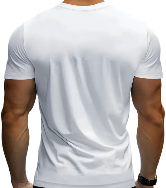 T-shirts - Customizable Classic Crew Neck T-Shirts Regular Fit - White 180GSM