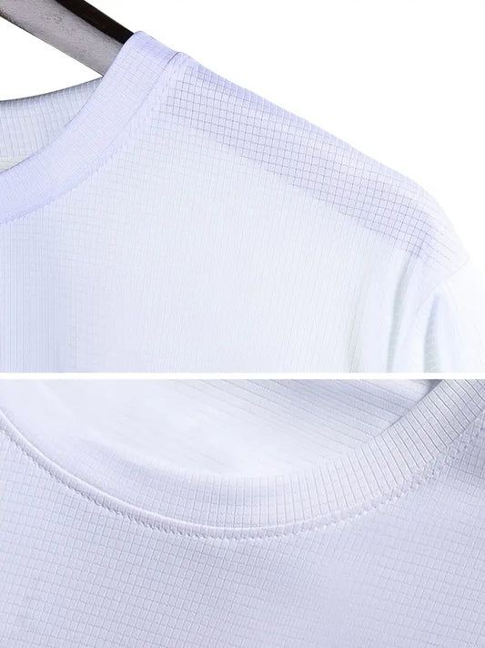 T-shirts - Custom Print Polyester Quick Dry - Breathable - Crew Neck Short Sleeve