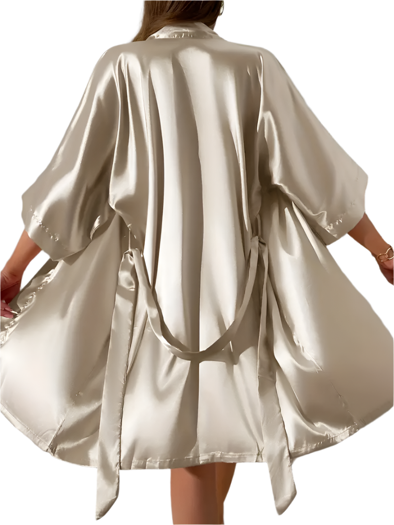 Dressing Gown - Customizable Khaki Color Dressing Gown