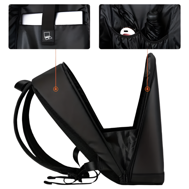 Backpack - Controllable LED Color Screen Photo/Icon Backpack, Travel Bag with USB Port