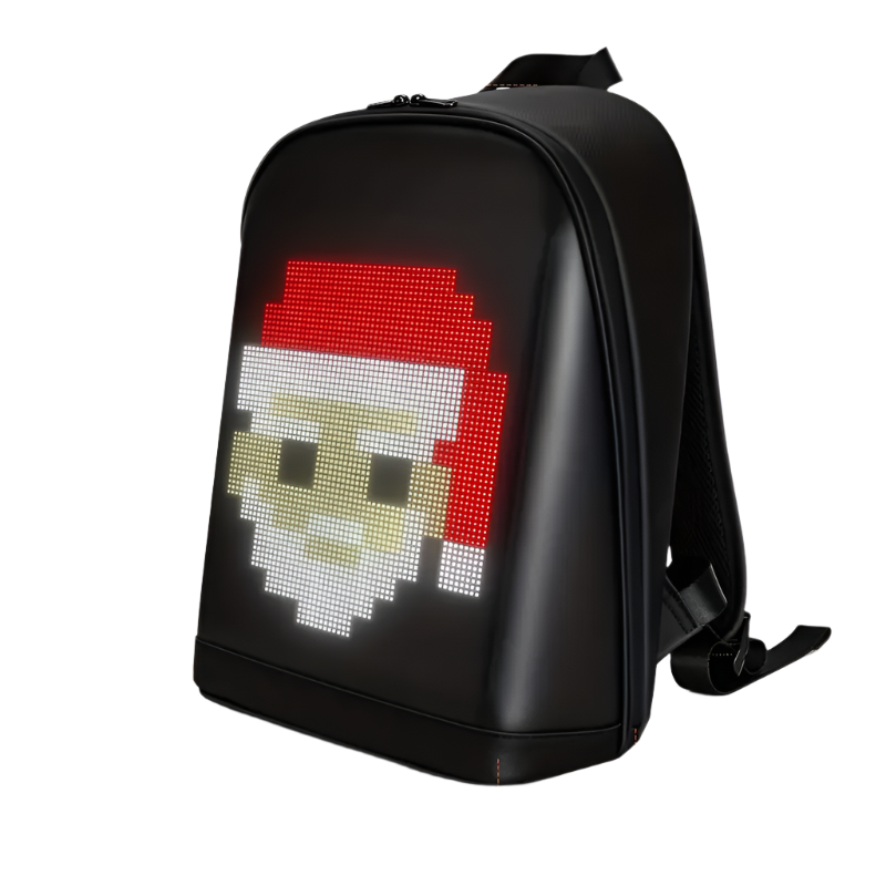 Backpack - Controllable LED Color Screen Photo/Icon Backpack, Travel Bag with USB Port