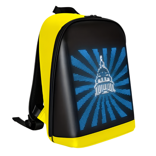 Backpack - Controllable LED Color Screen Photo/Icon Backpack, Travel Bag with USB Port