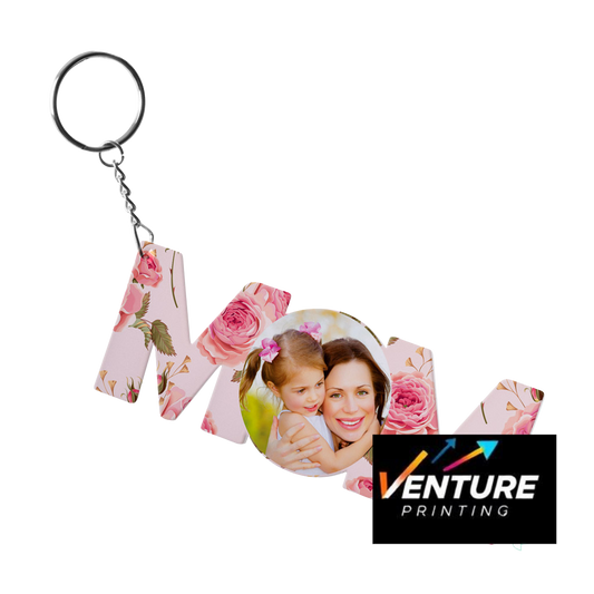 Key Ring - Mom Shaped Key Ring