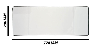Deskpad  / Mouse Pad with Black Overlock