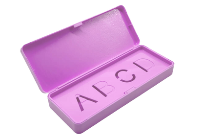 Pencil Case - Plastic (Blue and Pink)