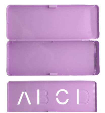Pencil Case - Plastic (Blue and Pink)