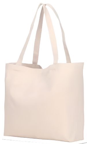 Tote Bag -  Customizable Premium Reinforced Canvas Tote Bags - Beige