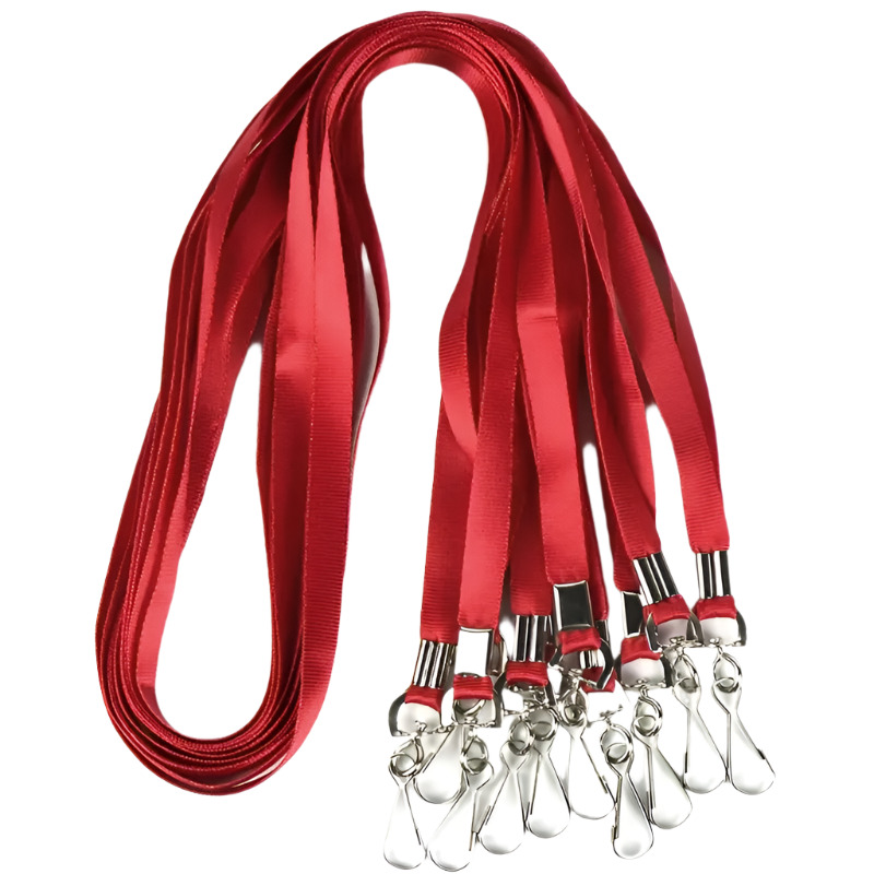 Polyester Lanyards with Swivel Hook and Badge Clip
