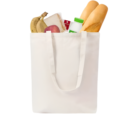 Tote Bag - Reusable, Customizable White Tote Bag