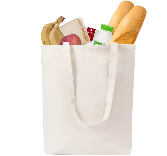 Tote Bag - Reusable, Customizable White Tote Bag