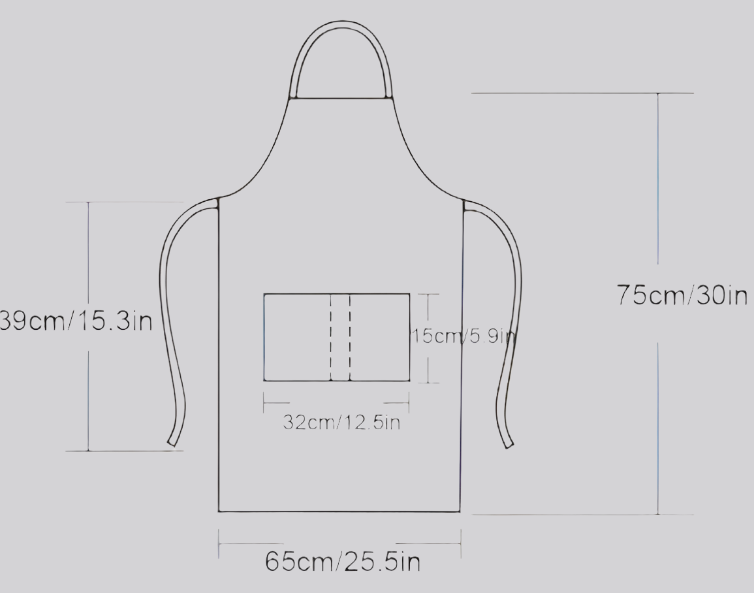 Aprons - White With Pockets