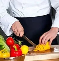 Aprons - Black Server Aprons with Adjustable Waistband