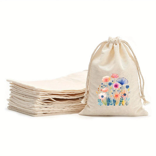 Drawstring Bags - Cotton Produce Bags (Small 10.16cmx15.24cm)