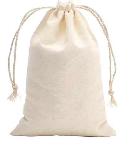 Drawstring Bags - Cotton Produce Bags (Small 10.16cmx15.24cm)