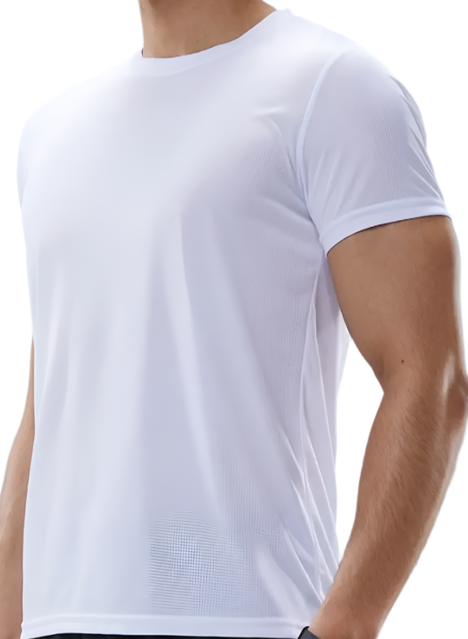 T-shirts - Customizable Crew Neck Short Sleeve Sports Tee, Versatile And Comfortable