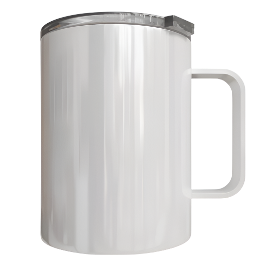 Coffee Mug - White Customizable Stainless Steel