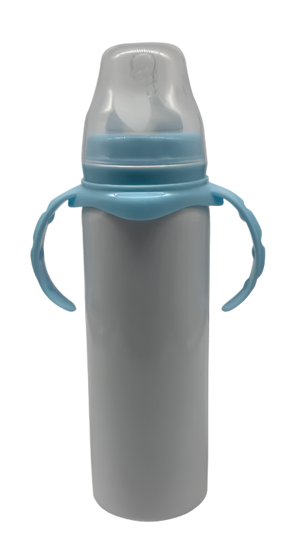 Baby Milk Bottle - Stainless Steel, Blue