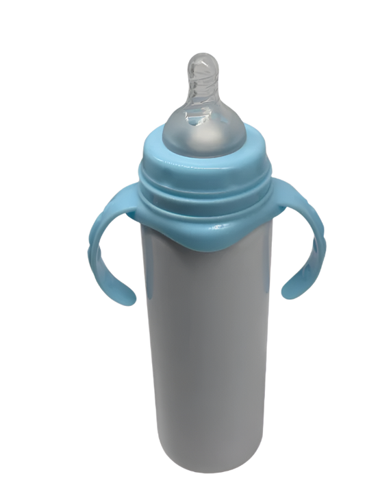 Baby Milk Bottle - Stainless Steel, Blue