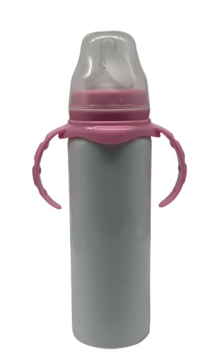 Baby Milk Bottle - Stainless Steel, Pink
