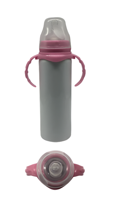 Baby Milk Bottle - Stainless Steel, Pink