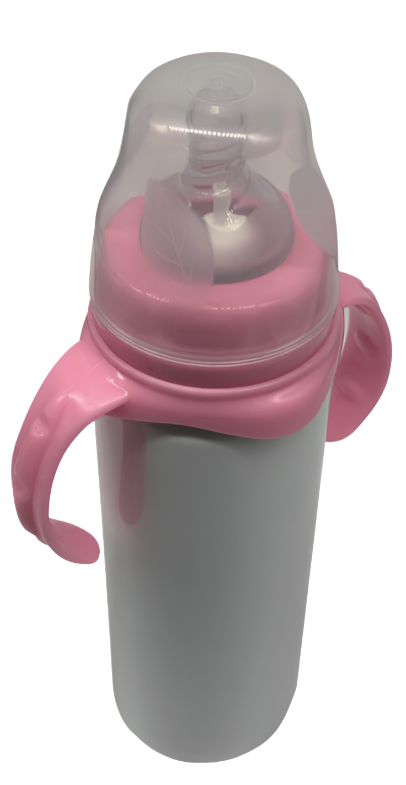 Baby Milk Bottle - Stainless Steel, Pink