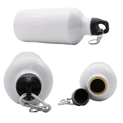 Water Bottle  Lightweight Aluminum  Screw Carabiner - 400ml