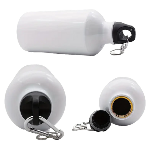 Water Bottle  Lightweight Aluminum  Screw Carabiner - 400ml